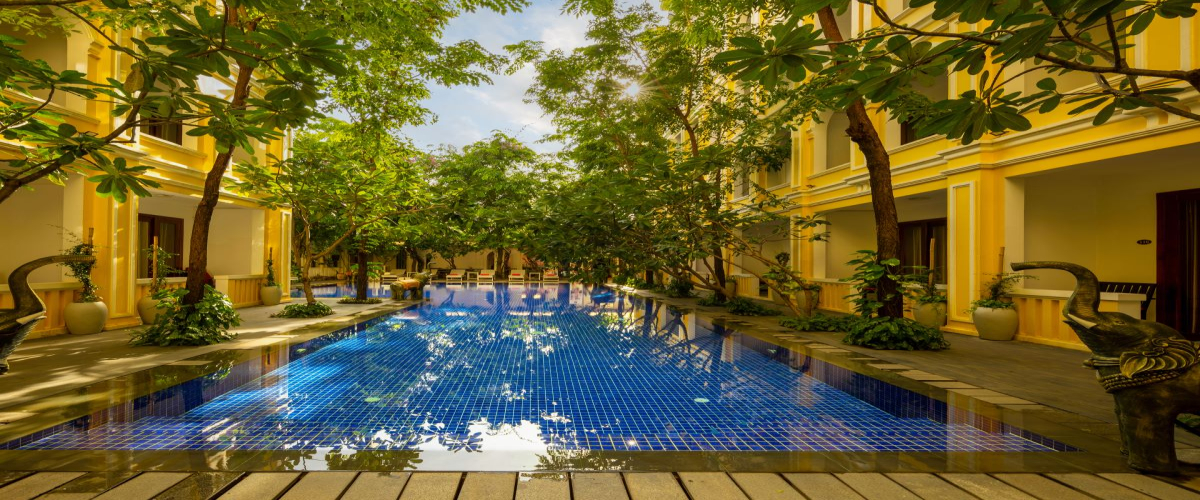 Swimming Pool 1, view from hotel lobby